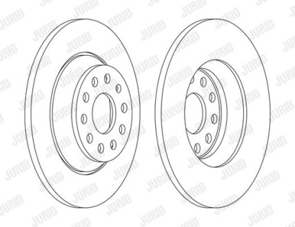 Диск гальмівний - (3Q0615601) Jurid 563168JC