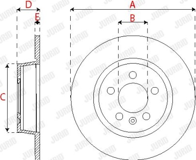 Фото 2 - Тормозной диск Jurid 563255JC