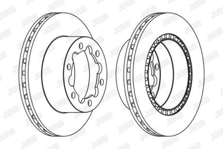 Диск гальмівний - Jurid 569138J