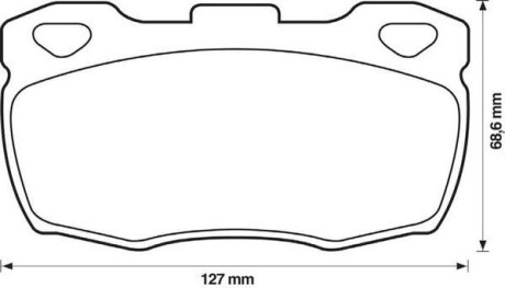 Комплект тормозных колодок, дисковый тормоз - (rtc5574, sfp000260) Jurid 571827J