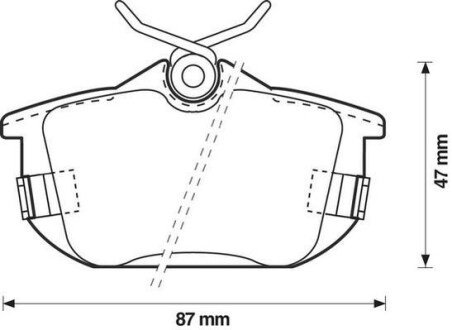 Колодки гальмівні дискові - (ay060mt007, mb928314, mn116770) Jurid 571941J