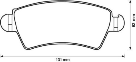 Фото 2 - Тормозные колодки Jurid 571965J