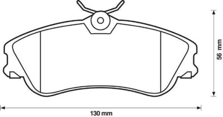 Колодки гальмівні дискові - (425213, E172073, E172536) Jurid 571966J