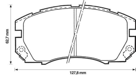 Колодки дискового тормоза - (26296AA040, 26296AA041, 26296AA181) Jurid 572377J