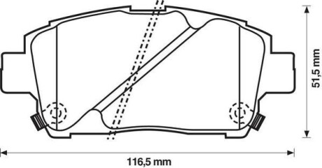 Колодки гальмівні дискові - Jurid 572405J