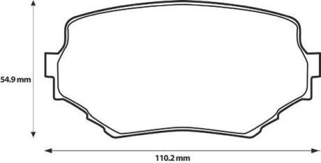 Колодки гальмівні дискові - (5520077E00, 5520065820, 1A523323ZA) Jurid 572420J