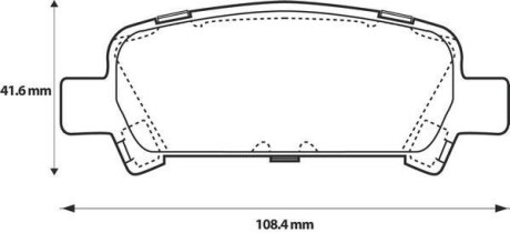 Колодки гальмівні дискові - (26696FC002, 26696FC020, 26696FC001) Jurid 572424J