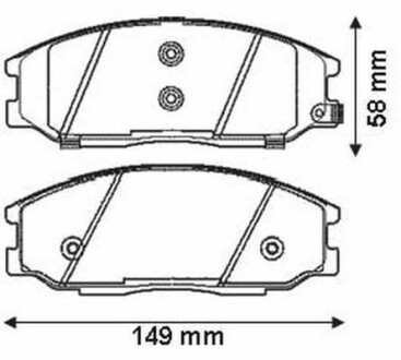 Колодки гальмівні дискові - Jurid 572453J