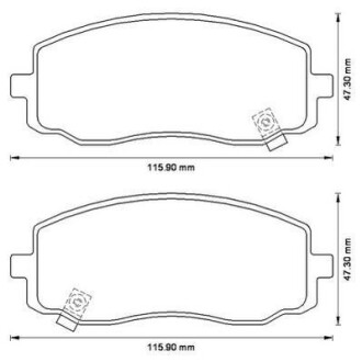 Колодки гальмівні дискові - (581010XA10, 581010XA01, 5810107A20) Jurid 572526J