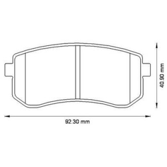 Колодки гальмівні дискові - (5830207A00, 5830207A10, 583020XA00) Jurid 572527J