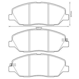 Колодки гальмівні дискові - Jurid 572607J