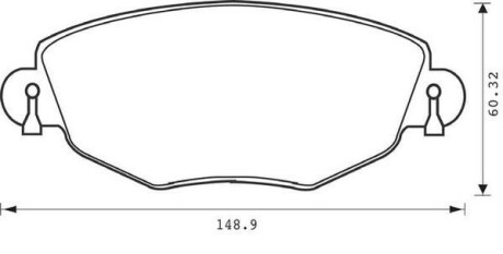 Комплект тормозных колодок, дисковый тормоз - (1204843, 1250688, C2S17129) Jurid 573013J