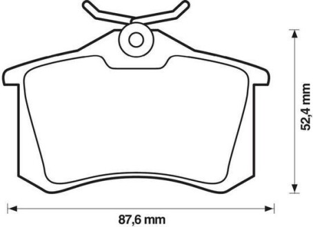 Колодки гальмівні дискові - Jurid 573032J