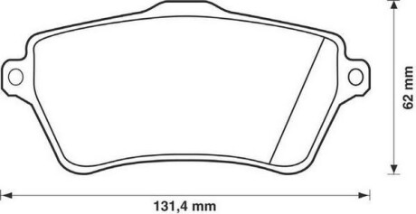 Комплект тормозных колодок, дисковый тормоз - (lr021899, sfp000010, sfp000020) Jurid 573102J