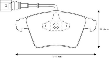 Колодки гальмівні дискові - Jurid 573159J