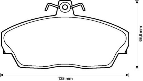 Колодки гальмівні дискові - (45022S74E50, 45022ST3E00, 45022ST3E30) Jurid 573203J