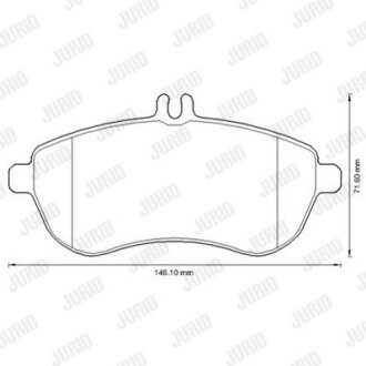 Фото 2 - Гальмівні колодки Jurid 573257JC