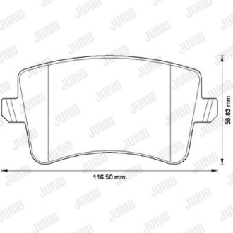 Фото 2 - Гальмівні колодки Jurid 573259JC