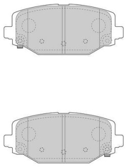 Комплект тормозных колодок - (k68144209AA, 68144209AA, 68159526AA) Jurid 573412J