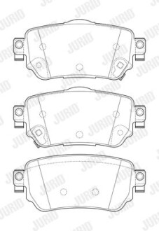 Колодки гальмівні дискові - Jurid 573658J