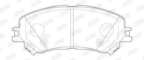 Колодки гальмівні дискові - (410606124R) Jurid 573673J