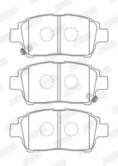 Klocki ham./prz/ toyota corolla 00- - Jurid 573737J