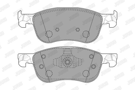 Колодки гальмівні дискові - (ktk1bc2k021ac, ktk1bc2k021ab, kth1bc2k021ab) Jurid 573779J