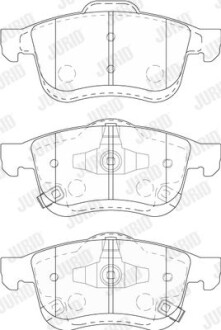 Колодки гальмівні дискові - ((77366915)) Jurid 573806J