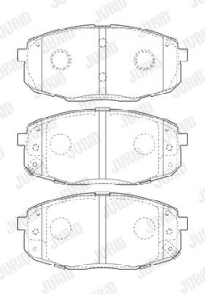 Колодки гальмівні дискові - Jurid 573813J