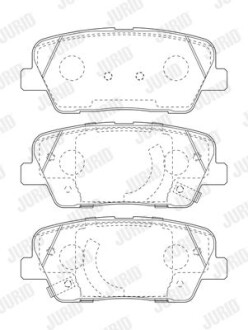 Колодки гальмівні дискові - Jurid 573823J