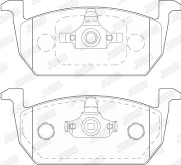 Колодки гальмівні дискові - (2Q0698151E, 2Q0698151B) Jurid 573833J