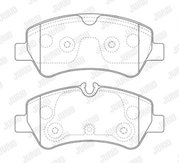 Колодки гальмівні дискові - (mebk2j2m008aa, memk2j2m008a1a) Jurid 573835J