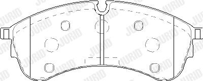 Гальмівні колодки передні VW Crafter (09/2016 ->) - Jurid 573844J