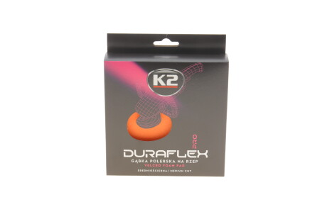 Губка автомобильная для нанесения воска и полировки Duraflex Velcro Foam Pad Cuttung (150x25mm) - K2 L612