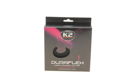 Губка автомобільна для нанесення воску і поліровки Duraflex Velcro Foam Pad Finishing (150x25mm) - K2 L614