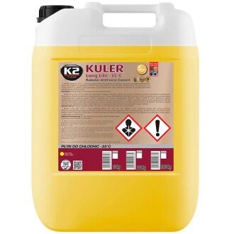 Антифриз Kuler Long Life G12 -35°C желтый, 20л - K2 W406Y