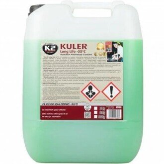 Антифриз G11 Kuler Long Life -35°C зелений, 20л - K2 W406Z