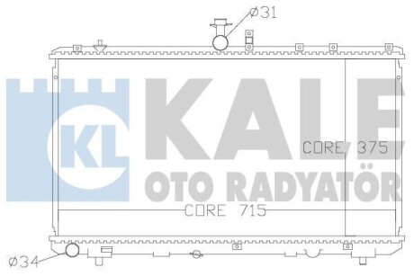 Радіатор охолодження Fiat Sedici - Suzuki Sx4 Radiator OTO RADYATOR - Kale 342125