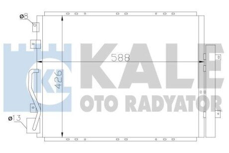 Радіатор кондиціонера Kia Sorento I Condenser OTO RADYATOR - Kale 342625