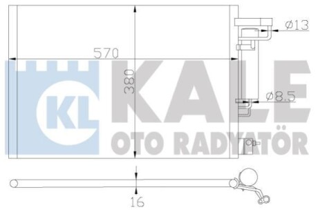 Радиатор кондиционера Ford Fiesta VI Condenser OTO RADYATOR - (1717509, AP3119710BB, AP3J19710BBAA) Kale 342870