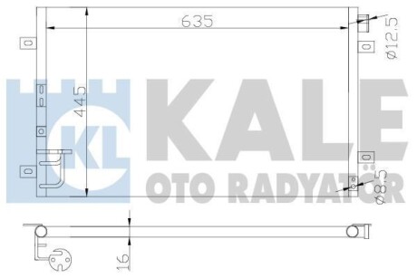 Радиатор кондиционера KIA Sorento (02-) - Kale 343115