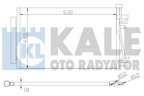 Радіатор кондиціонера Chevrolet Captiva - Opel Antara, Vauxhall Antara Condenser OTO RADYATOR - (20759646, 4803973, 4817325) Kale 343310