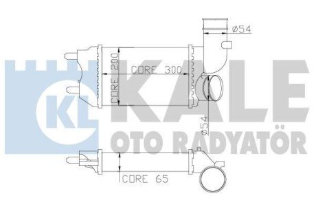 Інтеркулер Citroen Jumper, Fiat Ducato, Peugeot Boxer OTO RADYATOR - (0384E4, 0384G8, 1307012080) Kale 343500