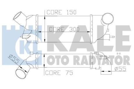 Интеркулер Citroen C5 Iii - Peugeot 407, 407 Sw Intercooler OTO RADYATOR - Kale 343900