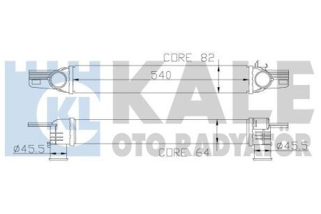 Інтеркулер Citroen Nemo (09-) OTO RADYATOR - (0384L7, 384L7, 51790623) Kale 344300