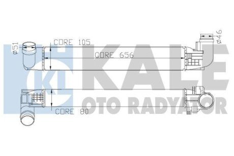 Інтеркулер Renault Duster (10-) OTO RADYATOR - (8200880552) Kale 345090