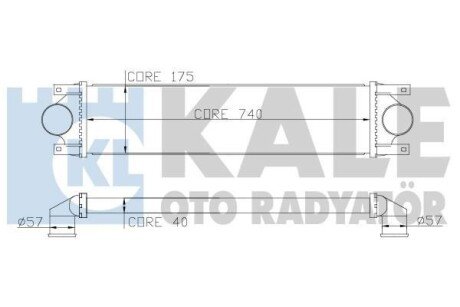 Інтеркулер Nissan Interstar - Opel Movano - Renault Master Ii Intercooler OTO RADYATOR - (2147000QAA, 4415074, 441507493179776) Kale 345100