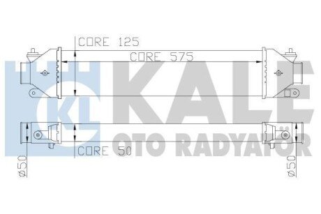 Інтеркулер Alfa Romeo Giulietta, Mito - Fiat Bravo II, Doblo OTO RADYATOR - (55221457, 55220701, 55223264) Kale 346400