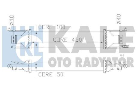 Інтеркулер Opel Corsa D OTO RADYATOR - Kale 348400