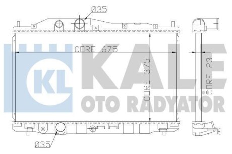 Радіатор охолодження Honda Civic VIII OTO RADYATOR - Kale 357200